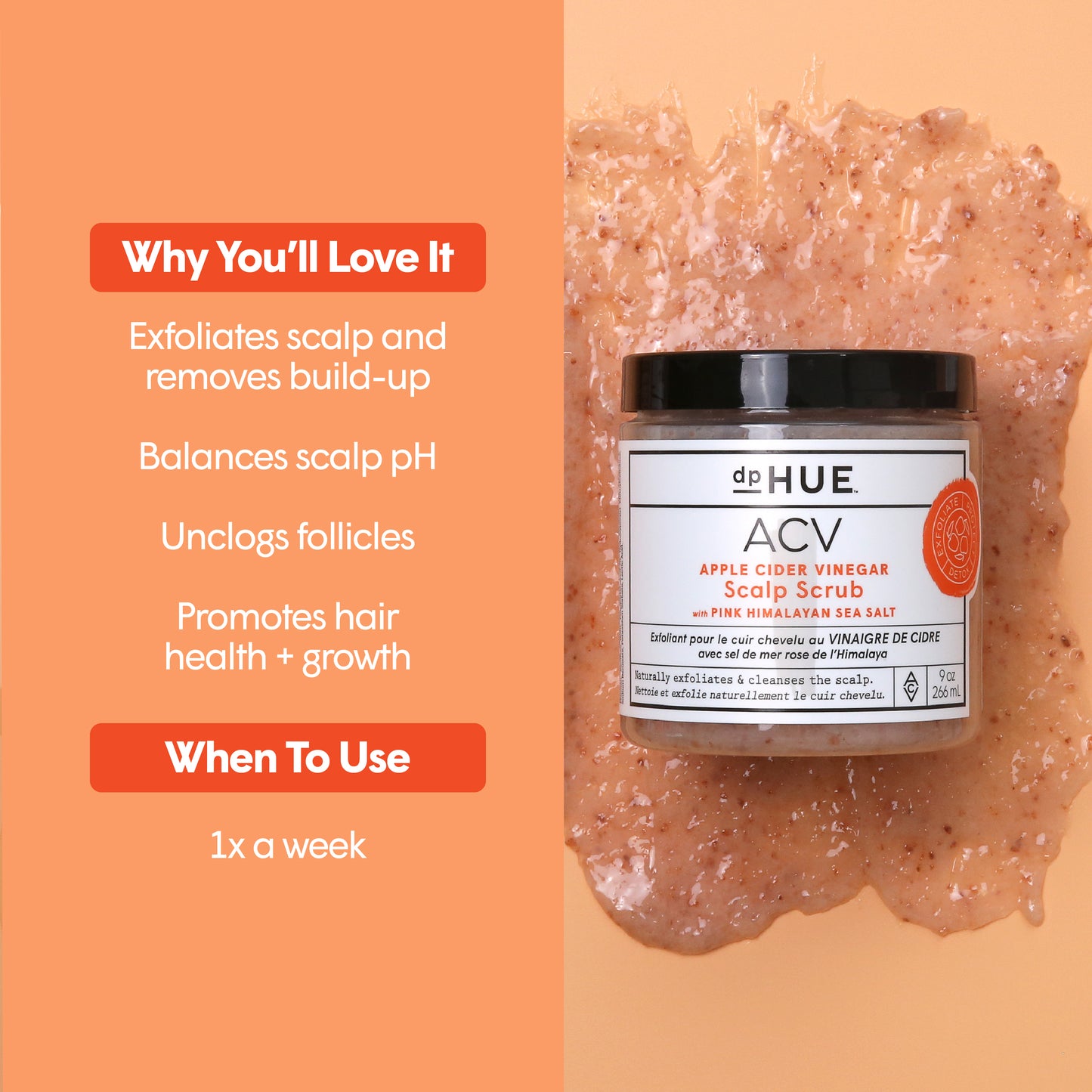 Apple Cider Vinegar Scalp Scrub | dpHUE